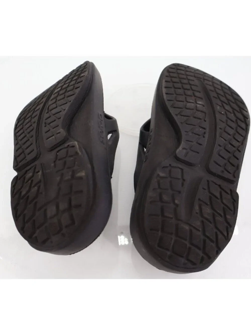 Oofos Womens OOriginal Sandal Size 8 Black Thong Slide Sport Recovery Shoe Comfy